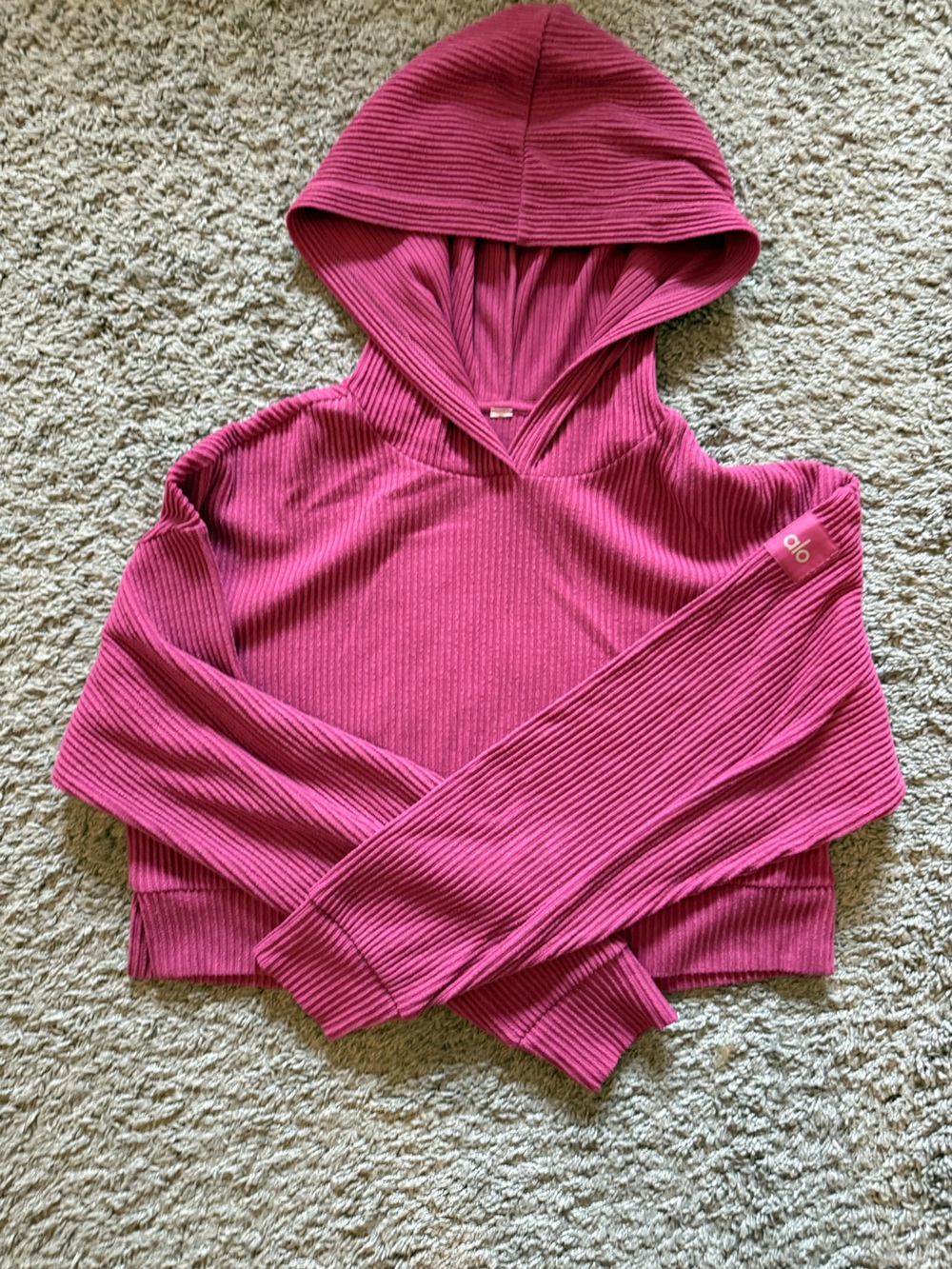 ALO Yoga Muse Hoodie - Raspberry Sorbet Size Small